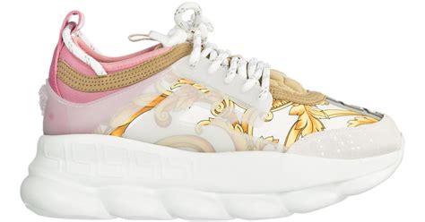 scarpe versace oro|Versace pink sneakers.